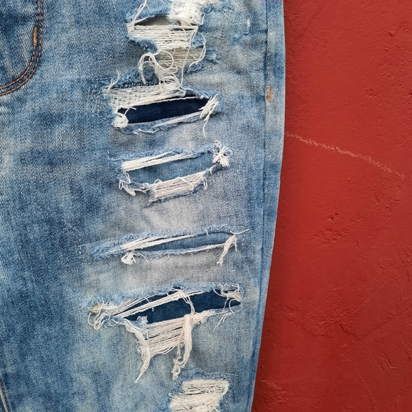 AEO American Eagle Curvy Hi Rise Jegging Distressed Skinny Jeans 6 Regular - Picture 9 of 11